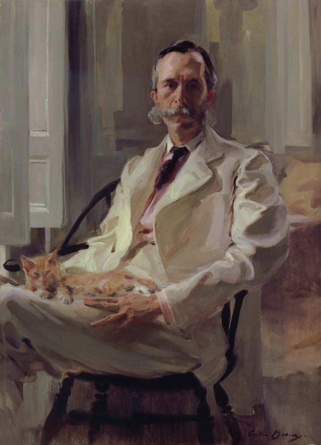Cecilia Beaux Man with the Cat